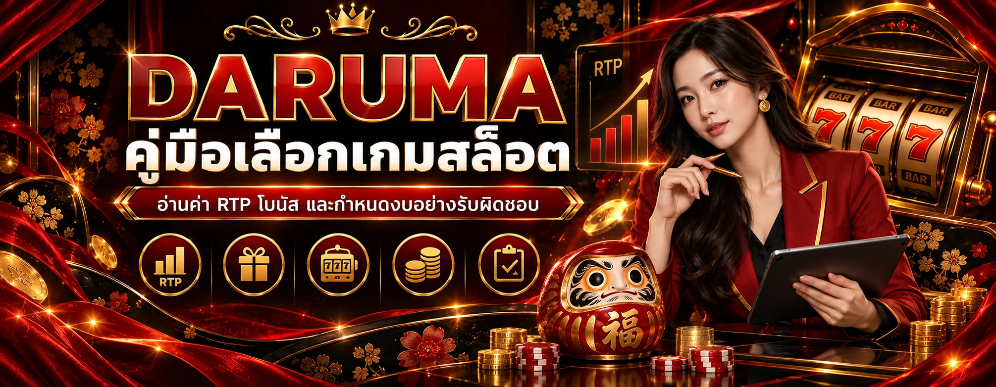 DARUMA คู่มือเลือกเกมสล็อต อ่าน RTP และโบนัส